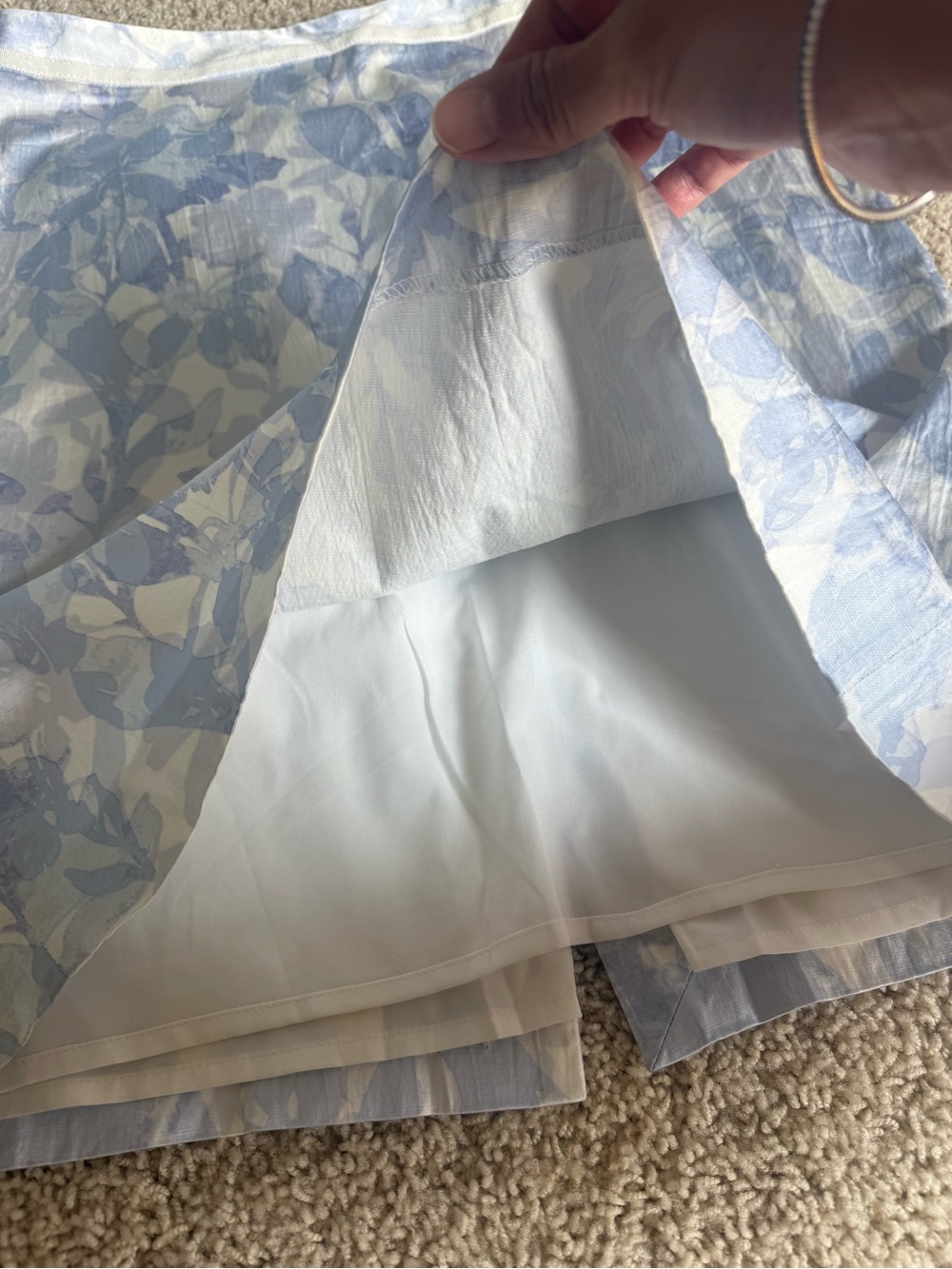 Banana Republic Light Blue Floral Pencil Skirt - Picture 7 of 9